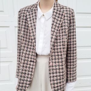 Pink Tweed Blazer